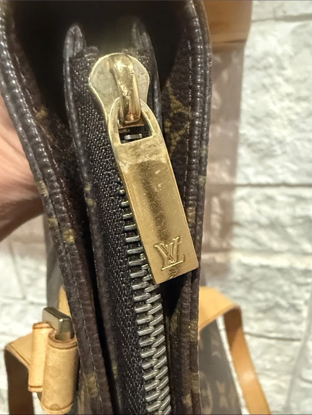 Louis Vuitton Monogram Cabas Canvas Brown Tote